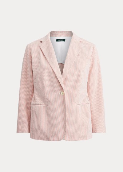 Dámské Bundy Ralph Lauren Cotton Seersucker - 49502-BEOI